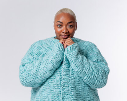 Basket Weave Cardigan - Free Knitting Pattern For Women in Paintbox Yarns Simply Super Chunky