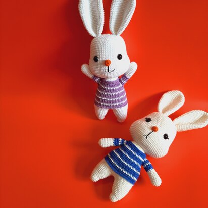 Dumpling bunny, crochet animals, amigurumi crochet, crochet bunny, PDF, English