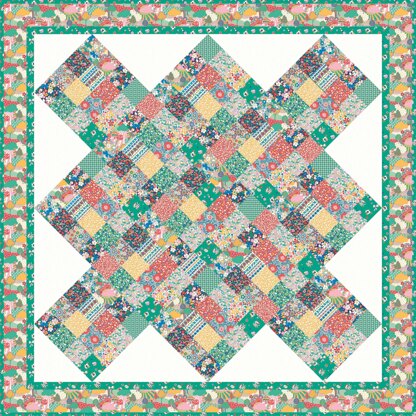 Liberty Bohemian Brights Quilt from the Carnaby Collection -  Downloadable PDF