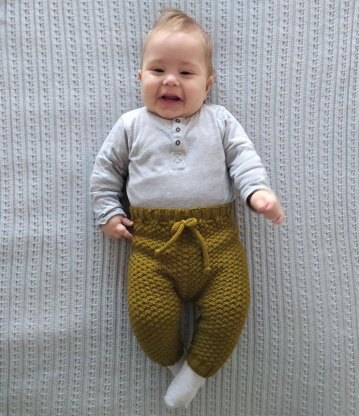 Kids Knitting Pattern | Mossy Baby Cardigan, Pants, Bloomers, Hat and Pixie Hat | Top Down Cardigan | 0-24 Months