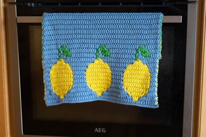 Lemon Mosaic Dish Towel