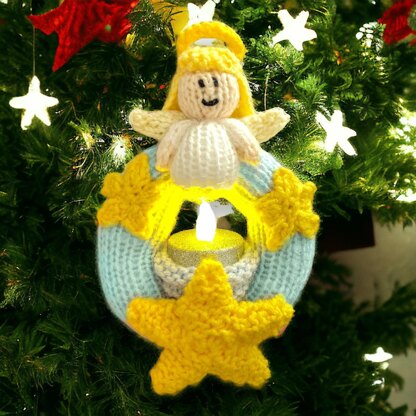 Small Angel Tealight wreath decoration