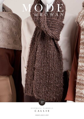 Callie Scarf in Rowan Merino Aria & Soft Boucle (DE) - Downloadable PDF