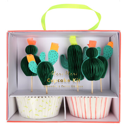 Meri Meri Cactus Cupcake Kit (Set of 24 Toppers)