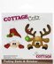 CottageCutz Dies - Peeking Santa & Reindeer, 1.8" To 2.4"