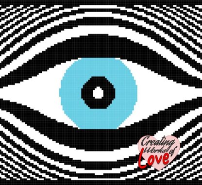 Evil Eye Illusion Stitch Graphgan