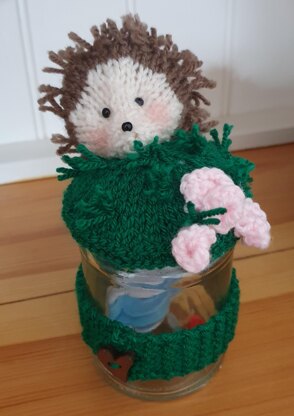 Hedgehog Pin Cushion/Whatnot Jar