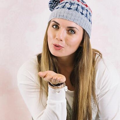 Hearts & Arrows Hat - knitting pattern