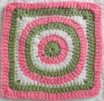 Concentric Circles Granny Square