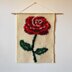 Red Rose Tapestry Crochet Pattern