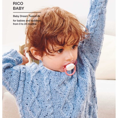 Sweater, Cardigan & Hat in Rico Baby Dream Tweed DK - 1159 - Downloadable PDF