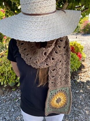 Double Sunflower Scarf