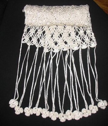 Stunning Silky White Lace Scarf