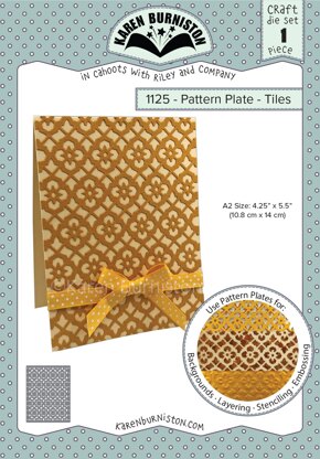 KB Riley Karen Burniston Dies - Pattern Plate - Tiles