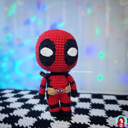 Deadpool amigurumi pattern (big and chibi version)