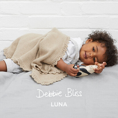 Seraphina Blanket - Knitting Pattern For Babies in Debbie Bliss Luna