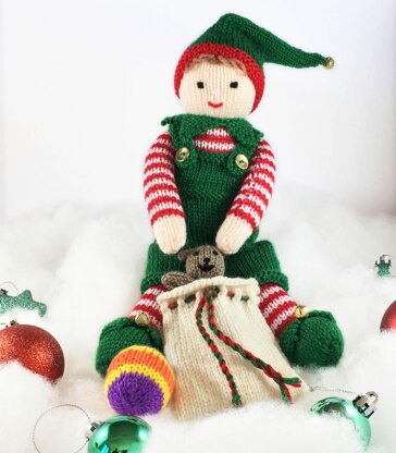 Alfie Christmas elf knitting pattern 19023