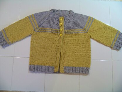 Silver and gold cotton cardigan