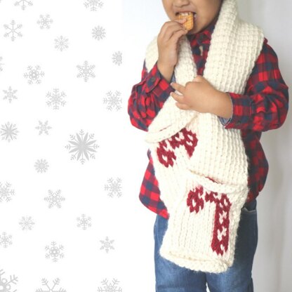 Tuni Candy Cane Scarf and Cowl