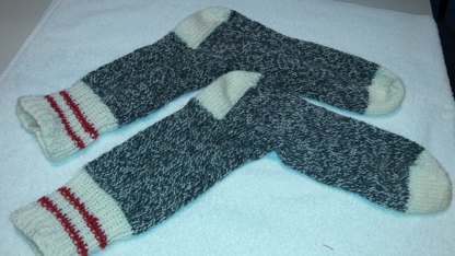 Winter socks for the family - for Lou