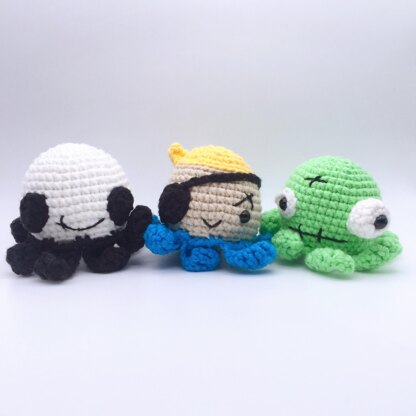 Halloween Octopuses Amigurumi Crochet Pattern