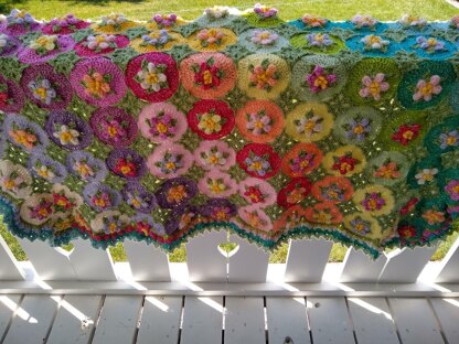 Macaroon Blossom Afghan