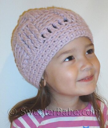 #67 Basketweave Crochet Hat