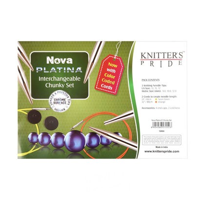 Knitter's Pride Nova Platina Interchangeable Circular Chunky Needle Set