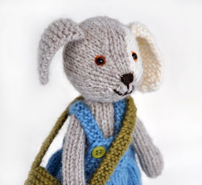 Sweet knitted puppy dog Buster