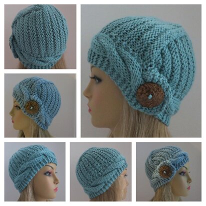 Elenna - The Hat with A Diagonal Design