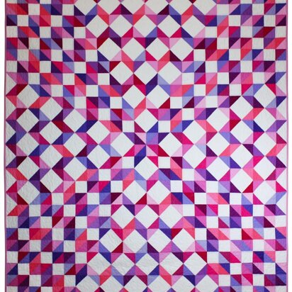 Michael Miller Fabrics Purple Rain Quilt & Pillow Sham - Downloadable PDF