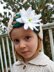 White Poinsettia Headband