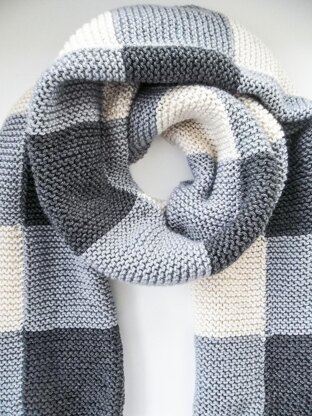 Aran Check Scarf