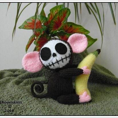 Skelly Chimp - knitting pattern