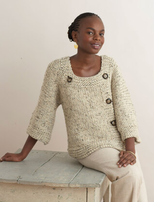 Extra Easy, Extra Fabulous Sweater in Lion Brand Wool-Ease Thick & Quick - 70517AD