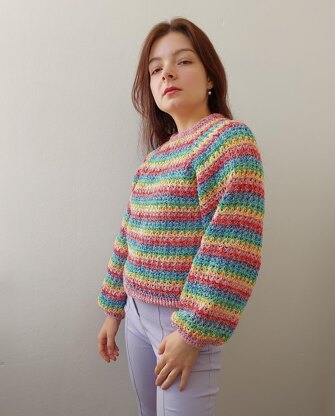 Rainbow prism sweater