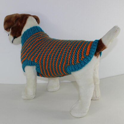 Garter stitch 2025 dog coat