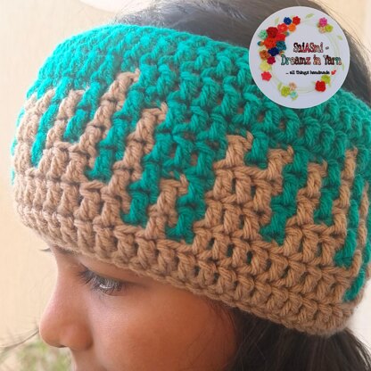 Drip Paint Mosaic Earwrmer