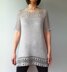 Julia - floral lace tunic (crochet+knit)