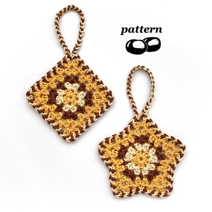 Granny Crochet Ornaments