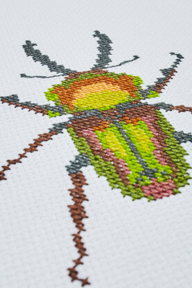 Square Punch Needle Kit - Beetle - Stitched Modern