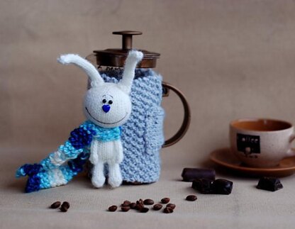 White Hare Good Morning French Coffee Press Coffee Cozy