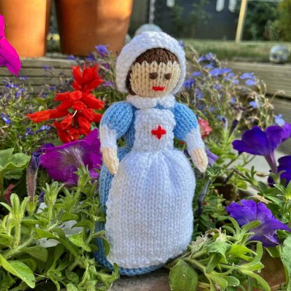 WWI Red Cross Nurse Doll Knitting Pattern - Toy Knitting Pattern