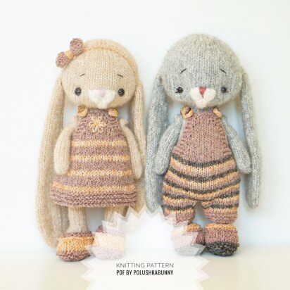 Knitting Pattern - Outfit - Little Baby Clothes for Toy