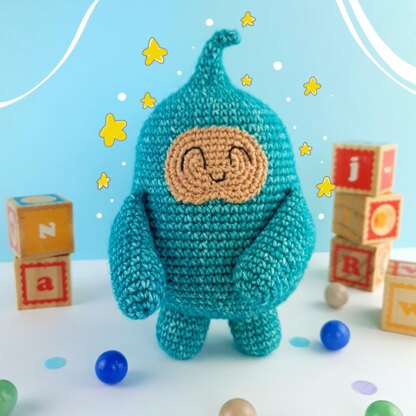 Hugh the Worry Monster Crochet Amigurumi Pattern