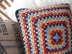 Flower power granny cushion