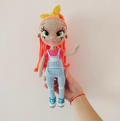 Amigurumi doll pattern, Crochet doll pattern 11,42 inch (29 cm) Baby doll crochet pattern