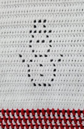 Babys First Christmas Filet Blanket