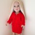 Red Cardigan for Doll