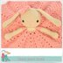 Crochet Lovey Pattern Blanket Cute Bunny With A Bow Security Blanket Crochet Lovey Blanket Toy Blankie Baby Blanket Toy Crochet Comforter Snuggle Pattern